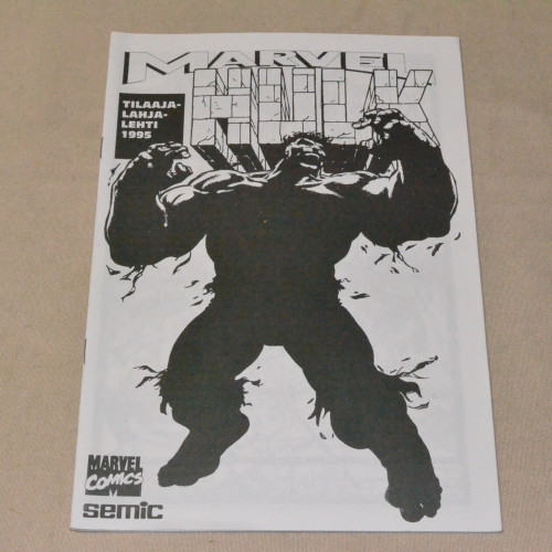 Marvel Hulk Tilaajalahjalehti 1995